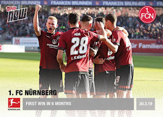 Topps NOW Bundesliga 2018 2019 1.FC Nürnberg Set