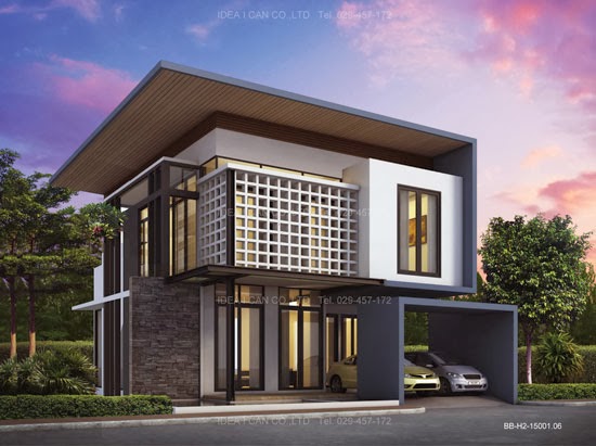 2 Story Home  Plans  Modern  Style Living area 150 sq m 