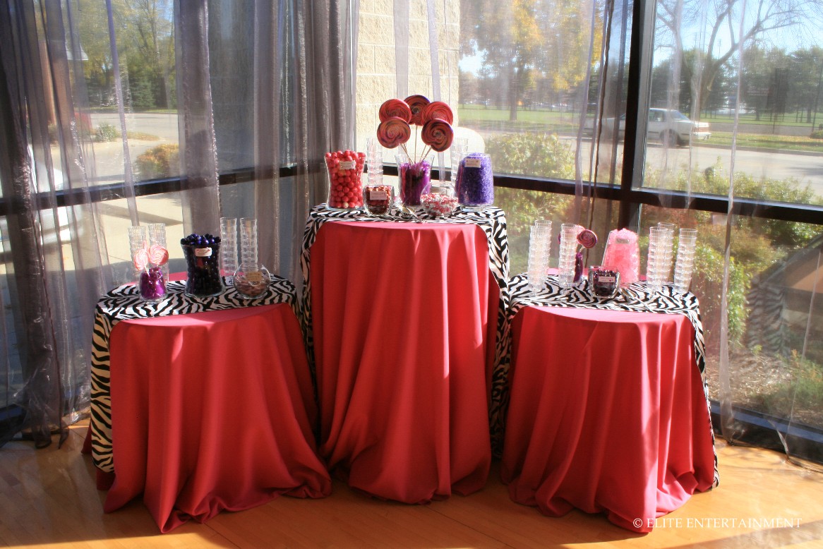 purple centerpieces for