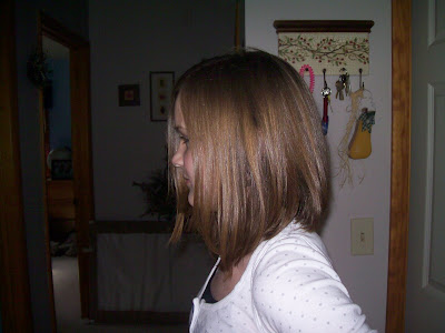I have been bugging Little Chic to cut her waistlength hair for a long time 