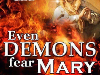 What demons say of our lady will shock you, even demons fear mary, saint Dominic cast out demons