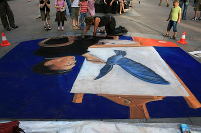 street painting, graffiti 3d