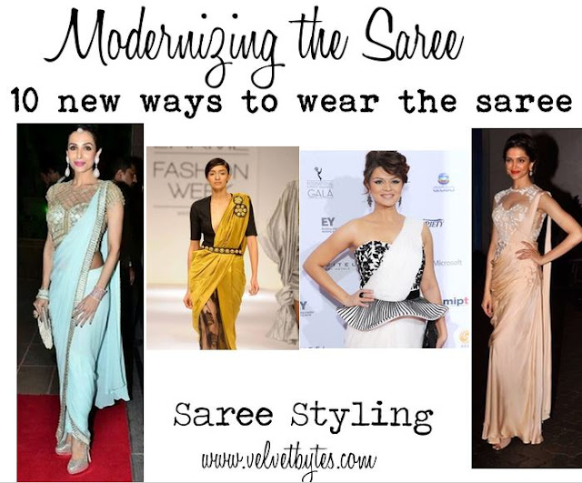new ways to drape the saree