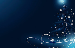 Free Blue Christmas Tree Christmas Card