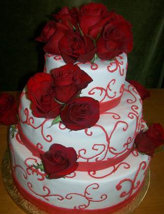 Wedding Cakes With Roses