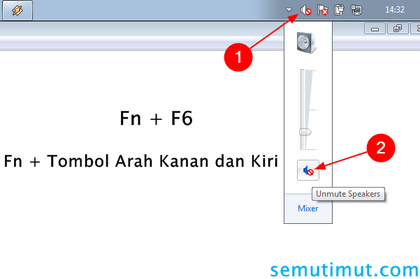 laptop tidak ada suaranya