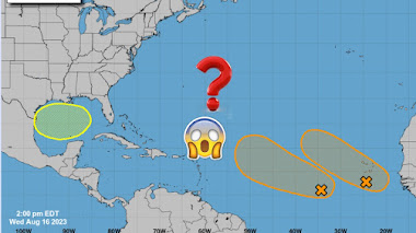  Tres ciclónes tropicales podrían formarce en el Atlántico y el Golfo de México. 