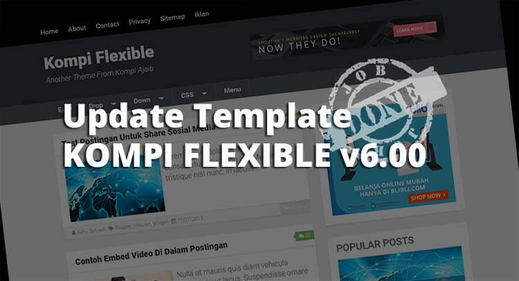 Giliran Template Premium Kompi Flexible Diupdate Lagi