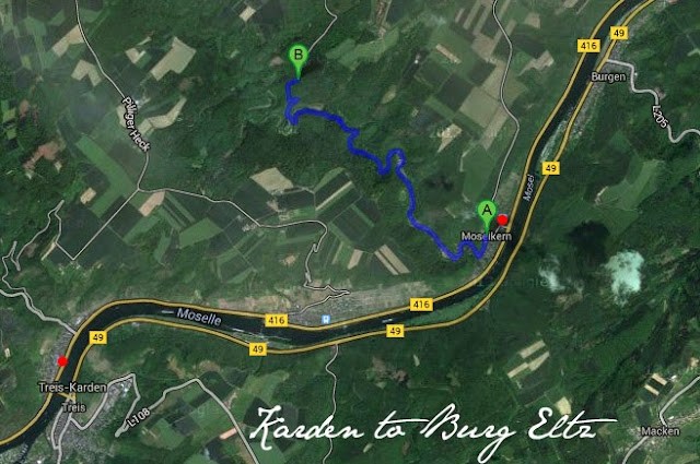 Map to Burg Eltz - The Tipsy Terrier blog