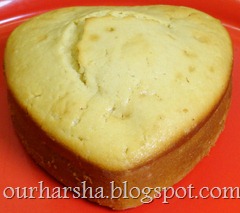 Heart shaped Sponge cake (3)