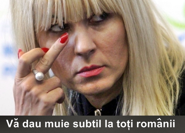 Elena Udrea arata muie