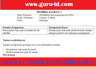  semester genap ini admin bagikan secara gratis untuk anda Lembar Kerja Siswa (LKS) K13 Terbaru Kelas 1,2,3,4,5,6 Format Doc