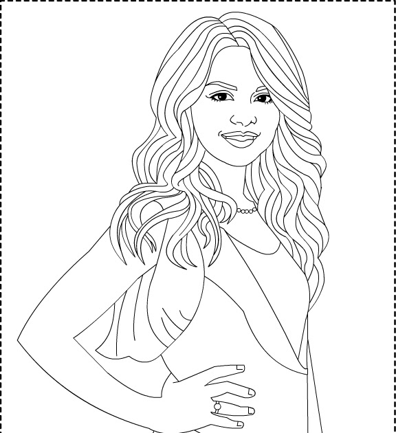 Selena Gomez *** Coloring pages | story words pics