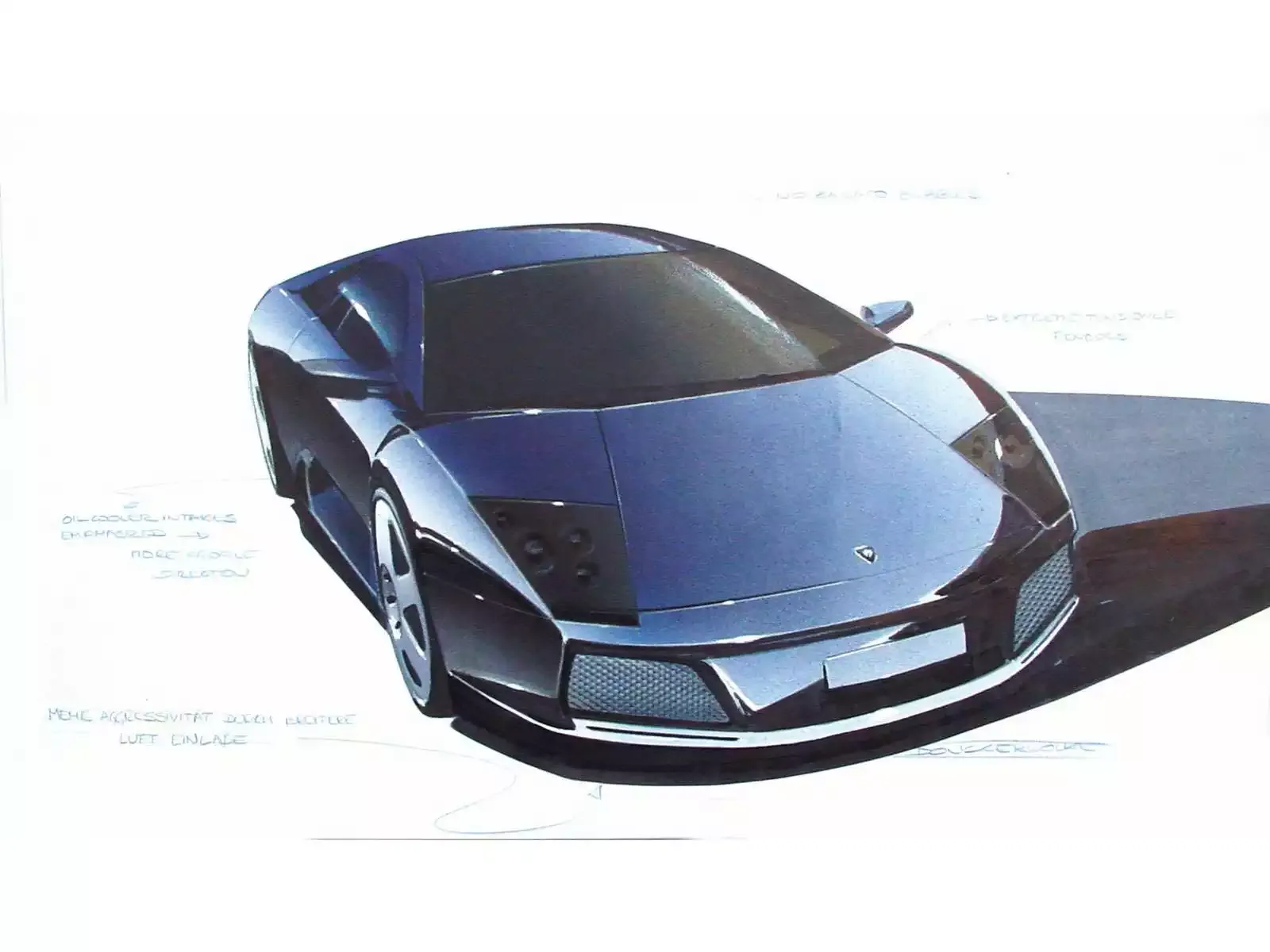 Hình ảnh siêu xe Lamborghini Murcielago Sketch 2002 & nội ngoại thất