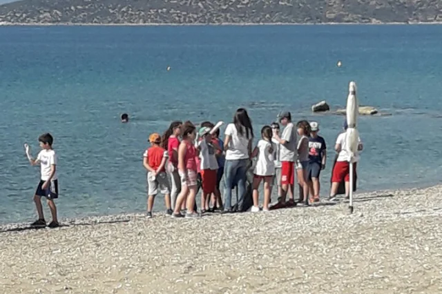 Μικροί μαθητές καθάρισαν την παραλία Δρεπάνου 