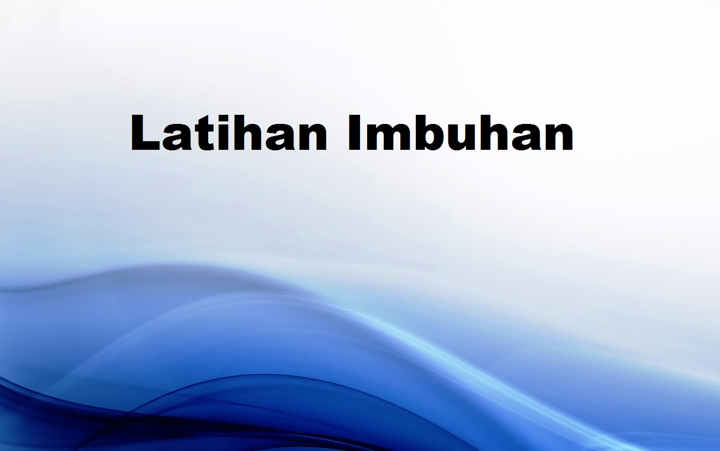 Soalan-soalan Latihan Imbuhan: Latihan Imbuhan Soalan Objektif