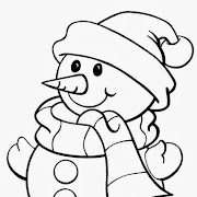 5 Free Christmas Printable Coloring Pages Snowman, Tree, Bells