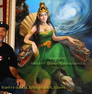 Pelukis Realis Indonesia Herri Soedjarwanto: Kanjeng Ratu 
