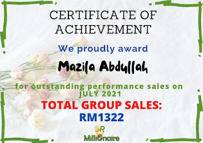 total sales shaklee julai 2021