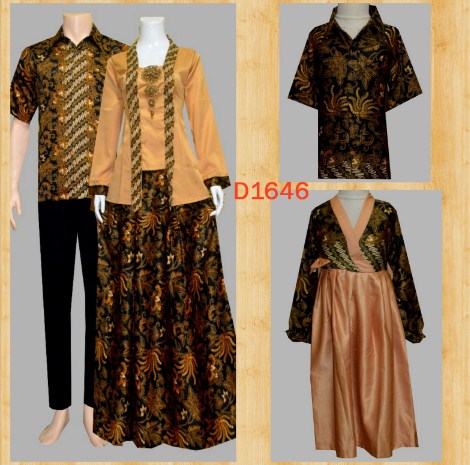 Model baju batik couple lengan panjang untuk remaja 18