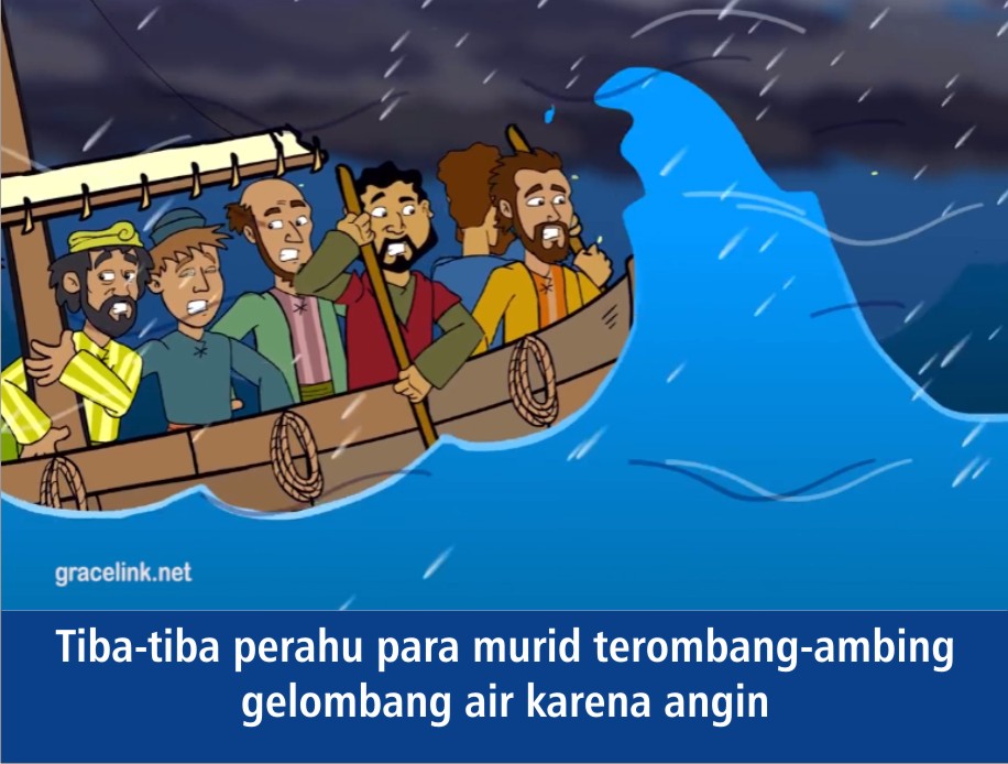 Komik Alkitab Anak: Tuhan Yesus Berjalan di Atas Air