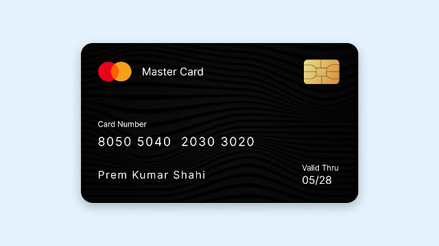 Credit Card Ui Design in HTML & CSS