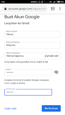 akun gmail baru