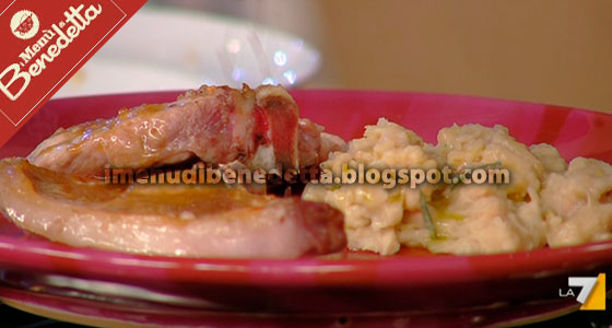 Bistecche di Maiale con Purè di Cannellini di Benedetta Parodi