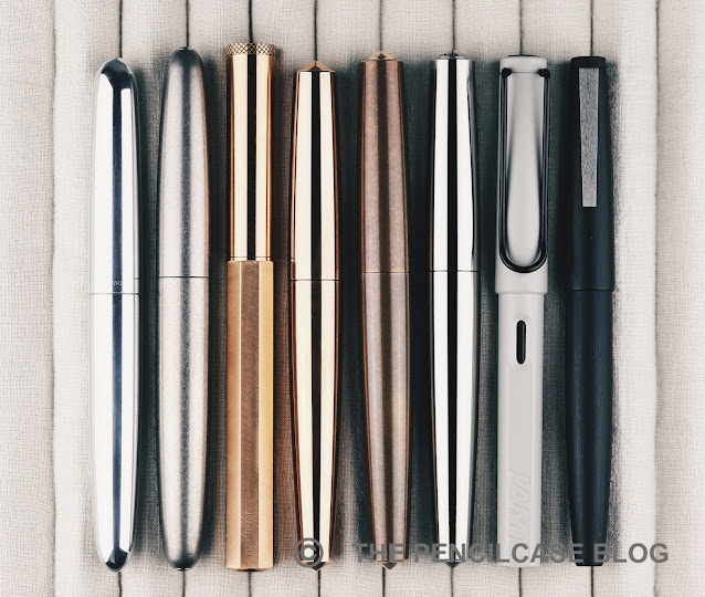 PIUMA: Minimal Titanium & Brass Fountain Pen - eVolo