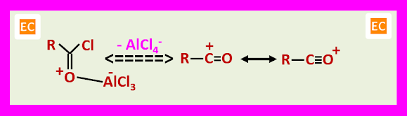 acylium ion of Friedel Crafts acylation