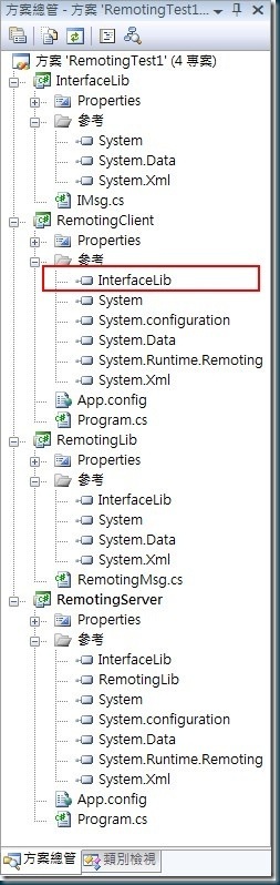 Remoting 專案結構