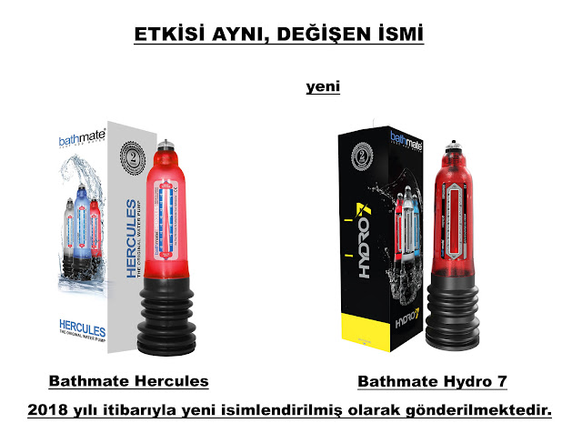 Bathmate Hercules kırmızı artık Bathmate Hydro 7 Kırmızı oldu.