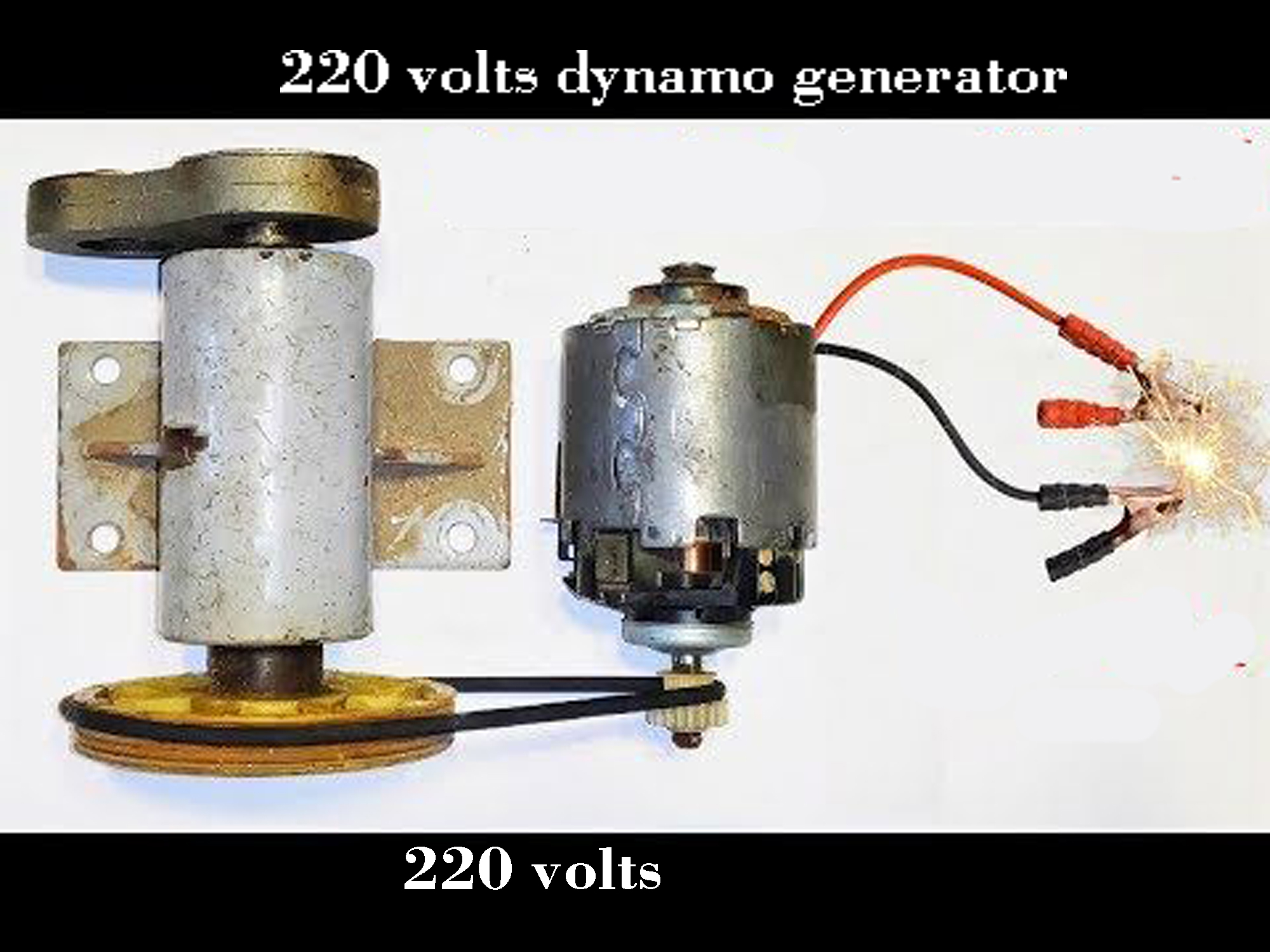 Generic 220V DC Electric Engine INNER ROTOR Dynamo DIY High Voltage