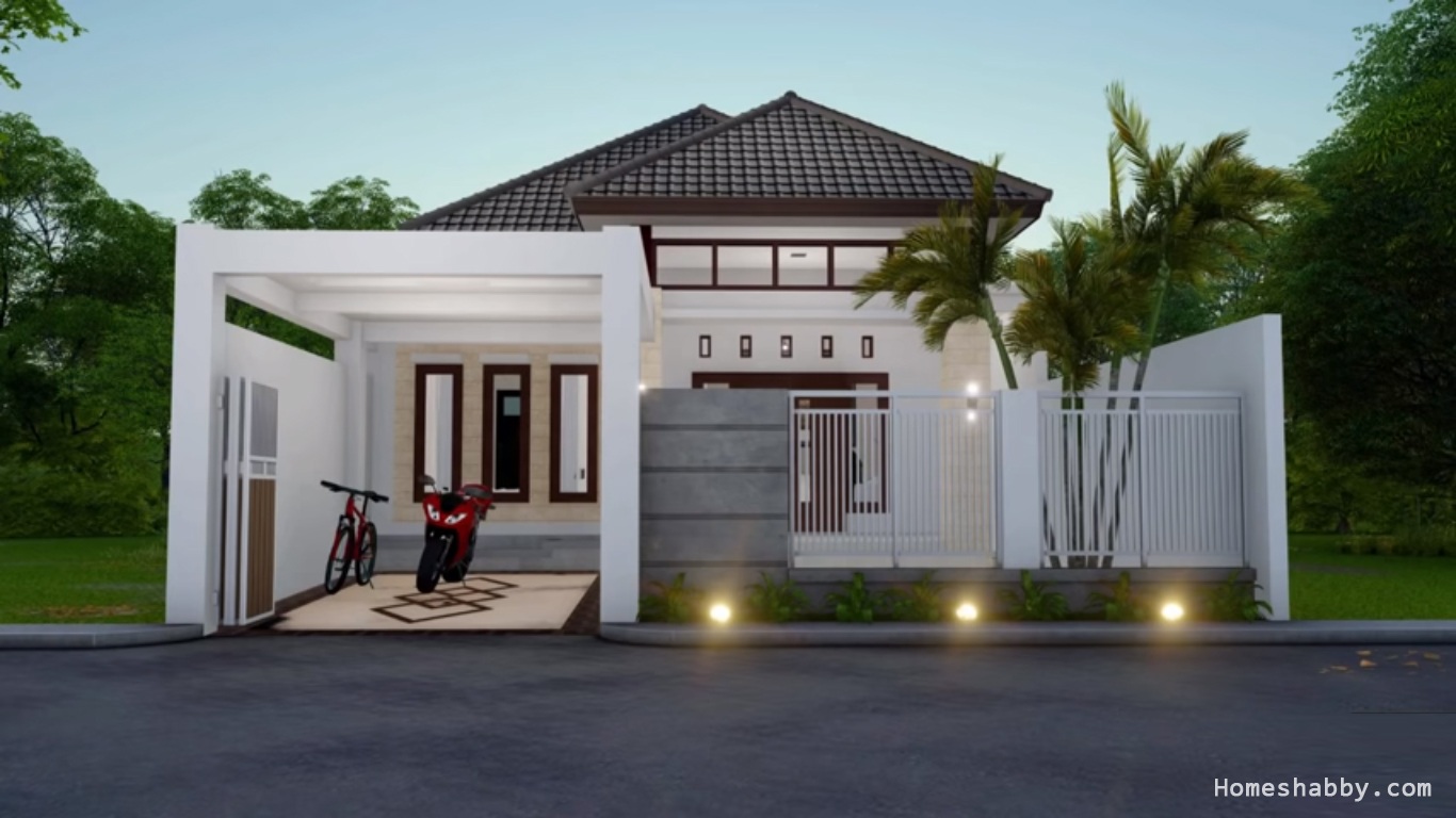 Desain dan Denah  Rumah  Terbaru Yang Elegan Cocok Untuk 