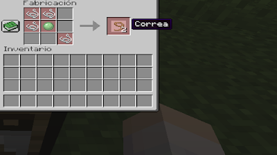 Como hacer una correa en Minecraft - Crafteo Cuerda