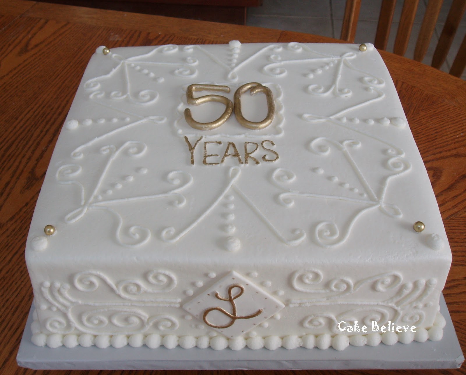 50th wedding anniversary cake