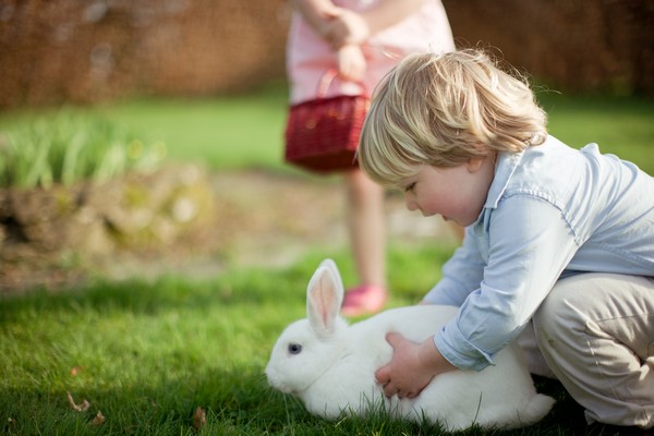 outdoor Easter wedding