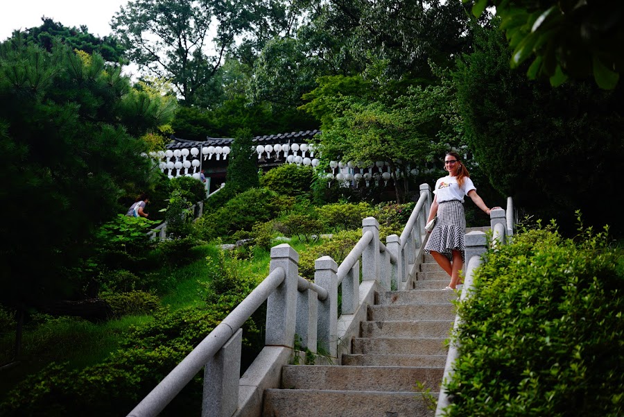 Bongeunsa buddhist temple in Gangnam, Seoul