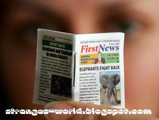 World's Smallest Newspaper @ strange pictures