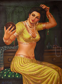 Vintage Paintings of Beautiful Woman's 30