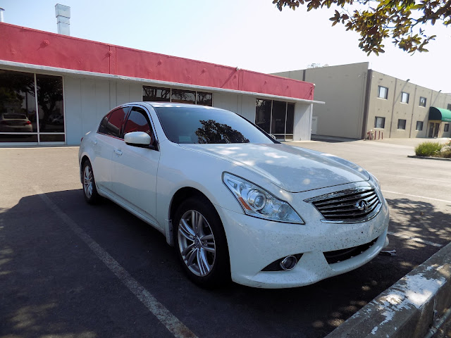 2011 Infiniti G37- Before work done at Almost Everything Autobody