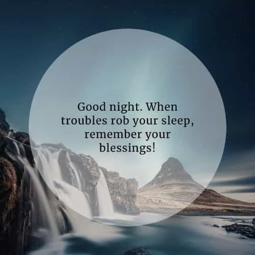 Beautiful good night inspirational quotes and sayings