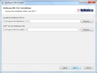 Menentukan lokasi Netbeans