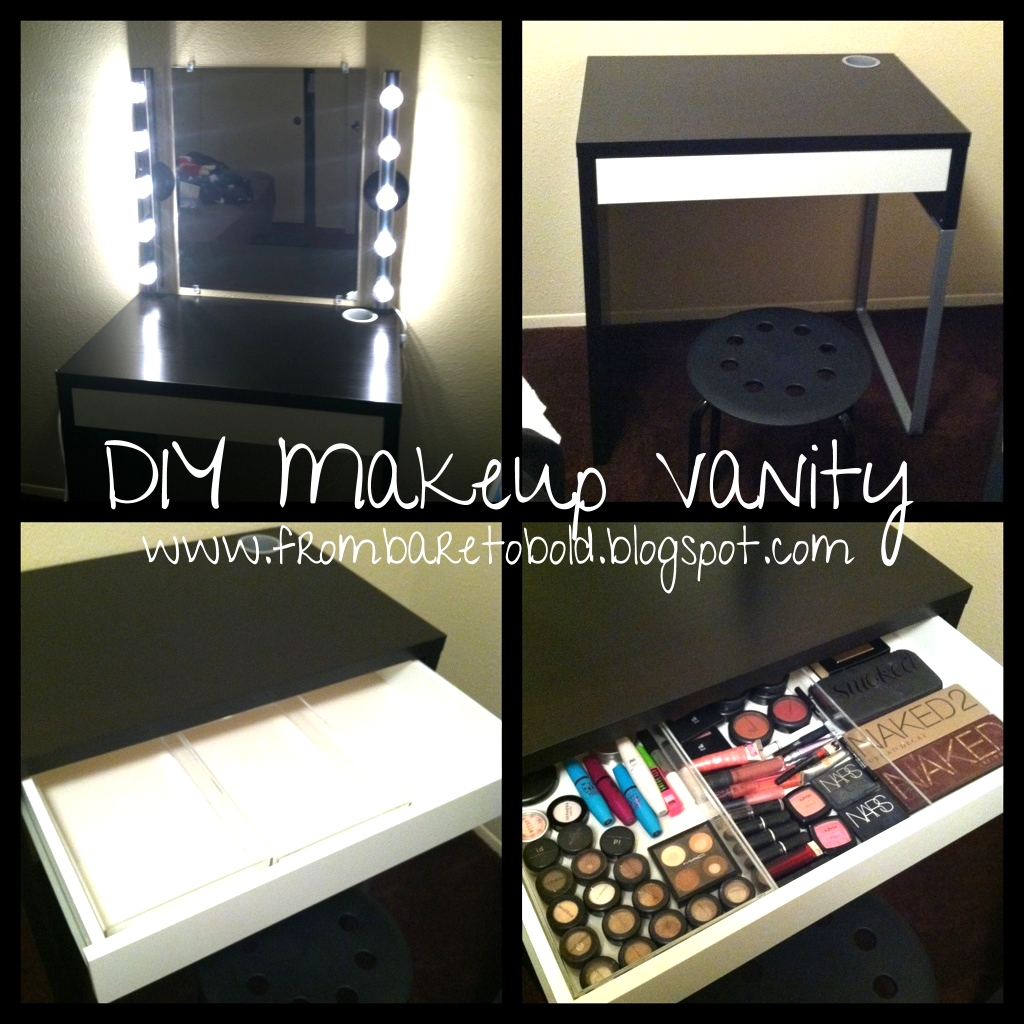 From Bare to Bold: DIY MAKEUP VANITY ON A BUDGET