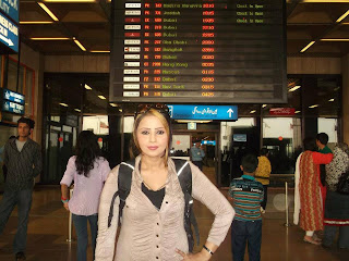 Muskan Baig at jinnah airport