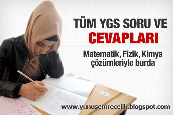 2013 YGS Soruları ve Cevapları