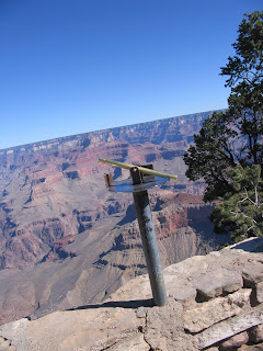 telescope at Grand Canyon - no lens only tube