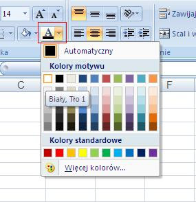 kolor czcionki