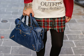 Verysimple Bloggers do it better blouse, Balenciaga City blue, Fashion and Cookies, fashion blogger