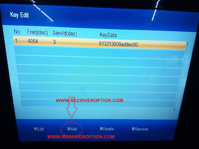 ECHOLINK 500 HD RECEIVER BISS KEY OPTION